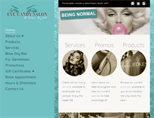 Tablet Screenshot of myeyecandysalon.com